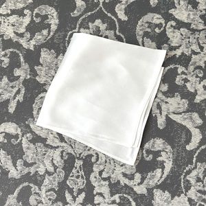 Ivory 100% Silk Pocket Square